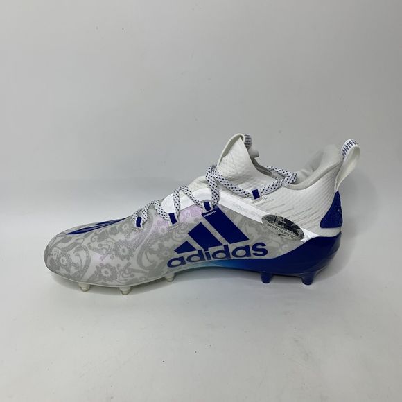 Adidas Football Cleats Adizero Reign Young King Mens Size 11 FU6707 Floral Blue
